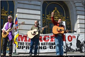 Dharma Bums playing at San Francisco City Hall
