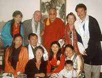 His Holiness Dalai Lama with members of Bay Area Friends of Tibet 